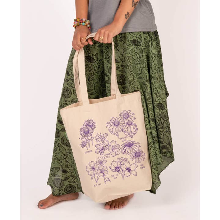 Soul Flower - Wholesale Tote Bag - Unisex - Wild Flower Botanical Tote Bag - Flower Garden Totes4