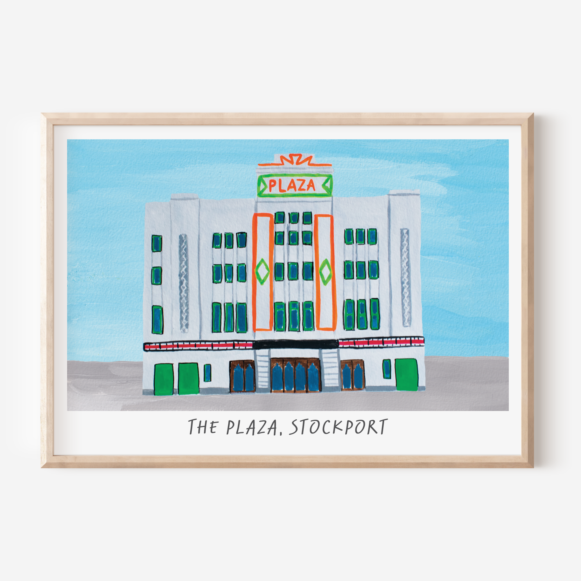 Charlotte Farr Illustrations - Wholesale Art Print - Stockport Plaza Art Print0