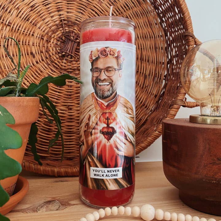 Saint Jurgen Klopp Prayer Candle for wholesale by Ain't Saint
