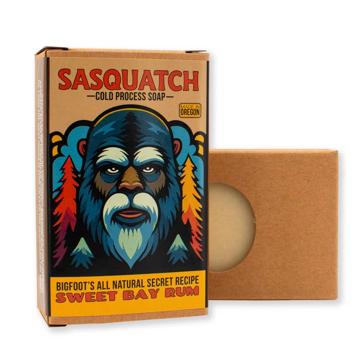 Sweet Bay Rum | Natural Bigfoot Themed Soap for wholesale by Little Bay Root