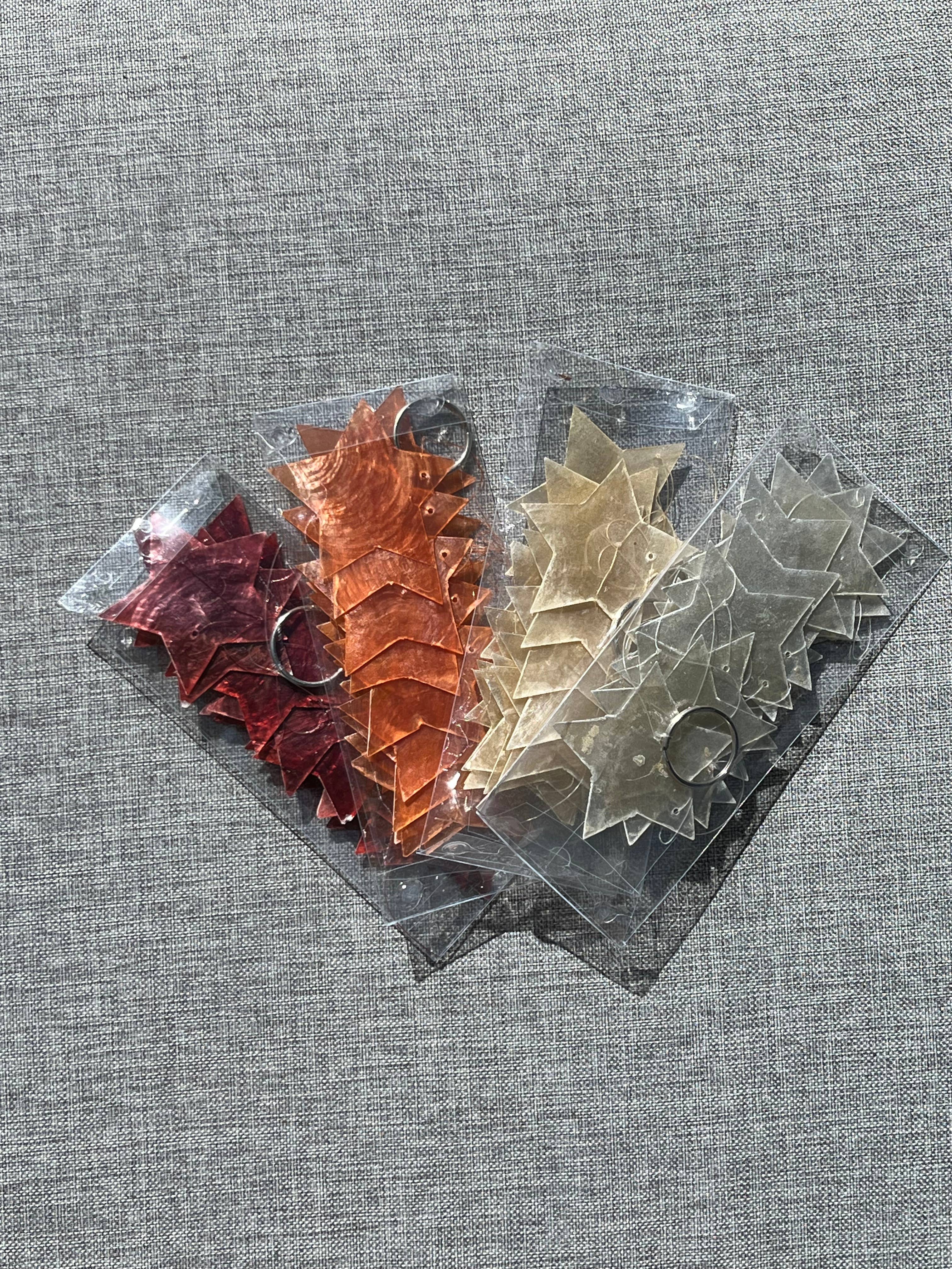 Muno - Wholesale Bunting/Garland - EU ONLY * Capiz Shell Garland Stars * Christmas Deco2