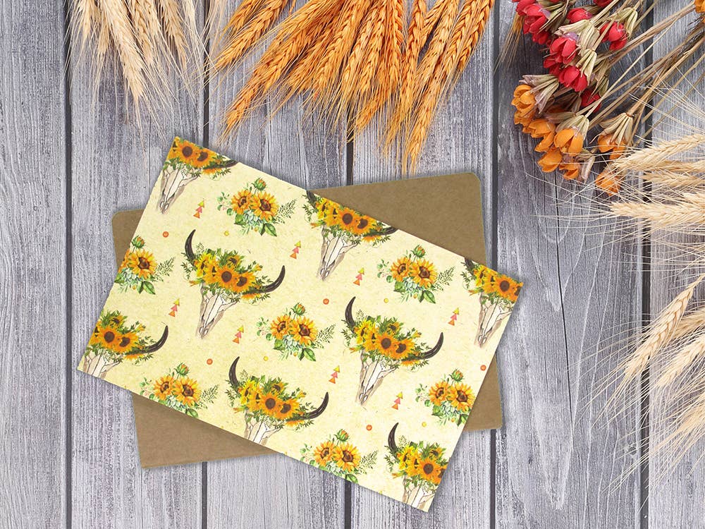 Tiny Mills - Wholesale Everyday Greeting Card - Sunflower Cowboy Western - 36 Pack Assorted Greeting Card8