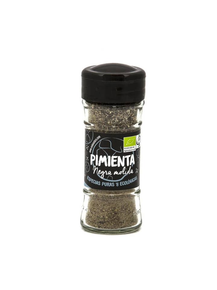Ground Black Pepper Crystal 38g -ECO- for wholesale by Andunatura