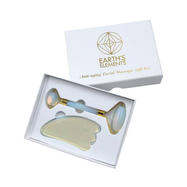Earths Elements Wholesale - Wholesale Face/Beauty Roller - Facial Roller Set - Opalite3