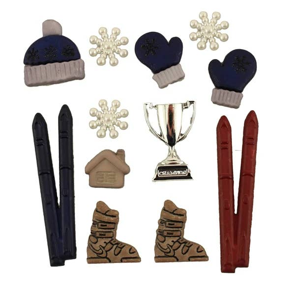 Skiing - Buttons Galore and More Craft & Sewing Buttons for wholesale by Buttons Galore & More