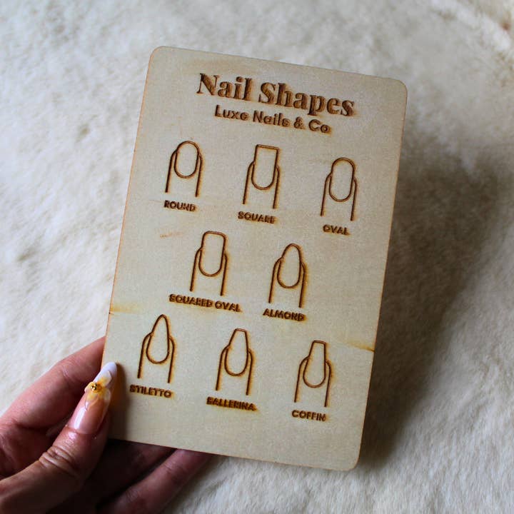 Graverade träplaketter för nageltekniker för wholesale av Myshe