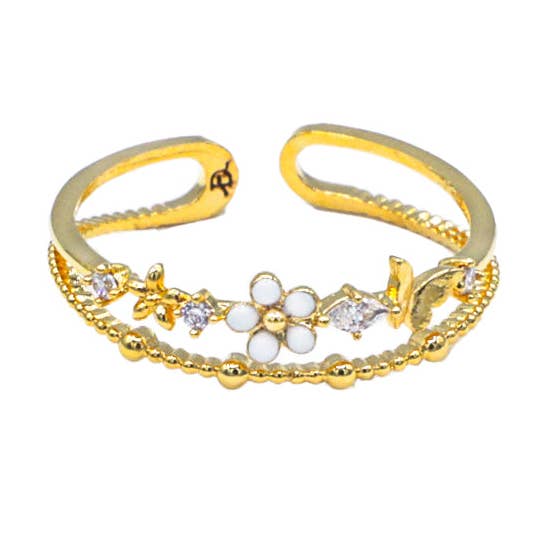 Bloem Fladder Ring voor wholesale door MiniDes