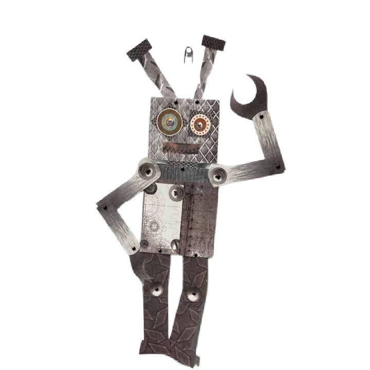 Shannon Marie Makes – wholesale DIY craft kit – Extra Large Robot Friend Articulated Paper Doll Kit