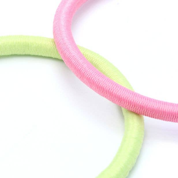Inca UK - Wholesale Hair Tie - Elastics - Pastels - Card of 10 - 4mm Thick2