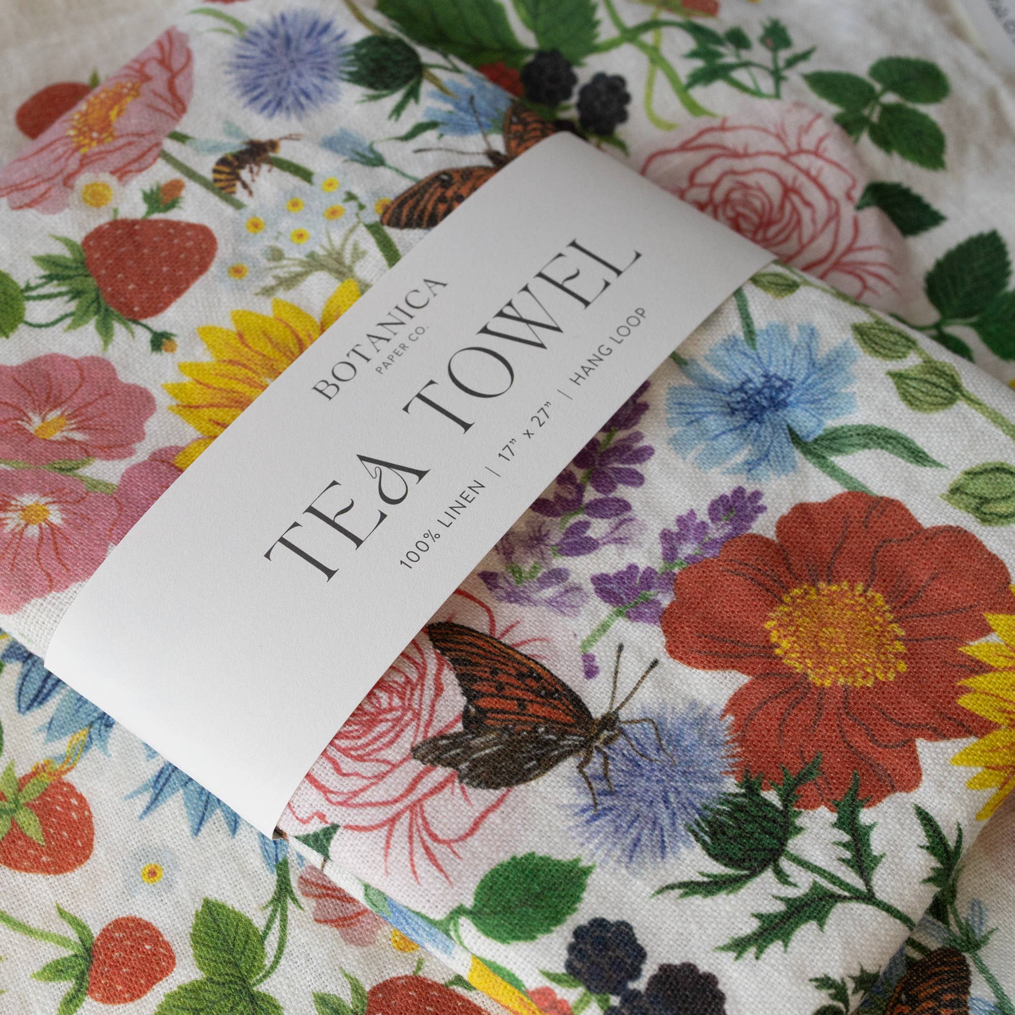 Botanica Paper Co. - Wholesale Tea Towel - SUMMER | 100% LINEN TEA TOWEL1