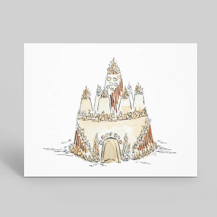 Sandcastle stationery for wholesale by Count Your Smiles