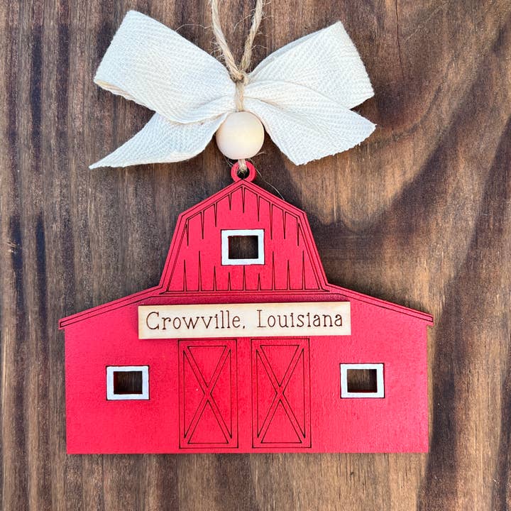 Geaux Magnolia - Wholesale Ornament - Red Barn Custom Christmas Ornament Farmhouse1