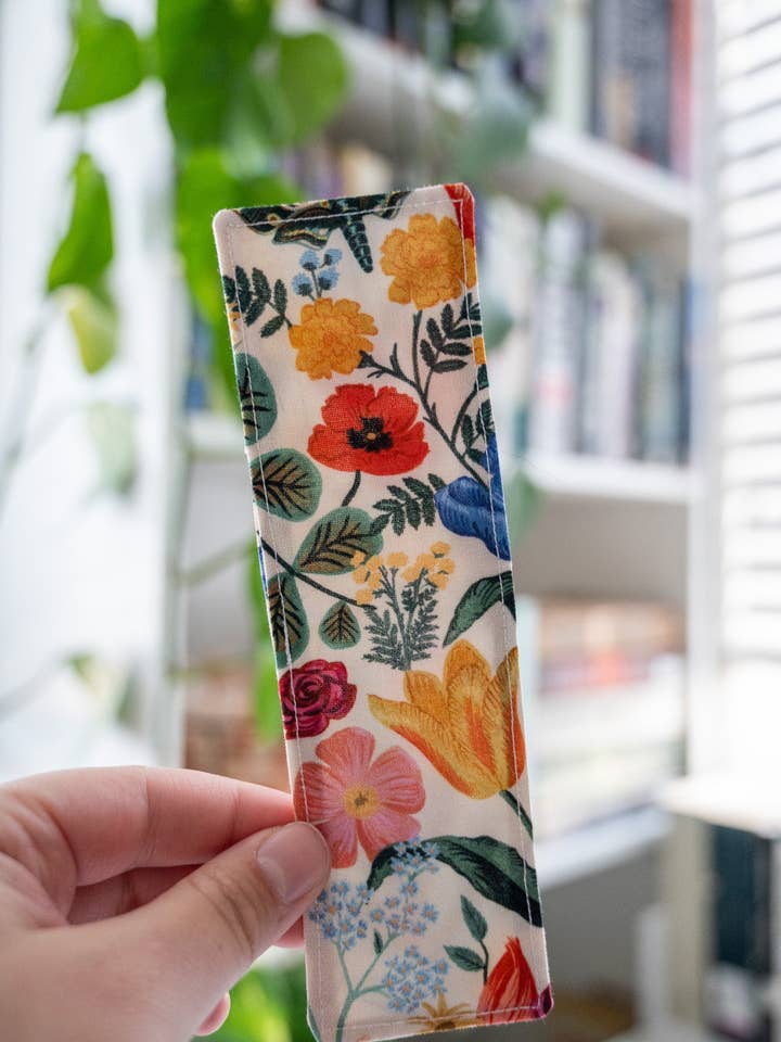 Blossom in Blush Fabric Bookmark for wholesale by Created By Kelci