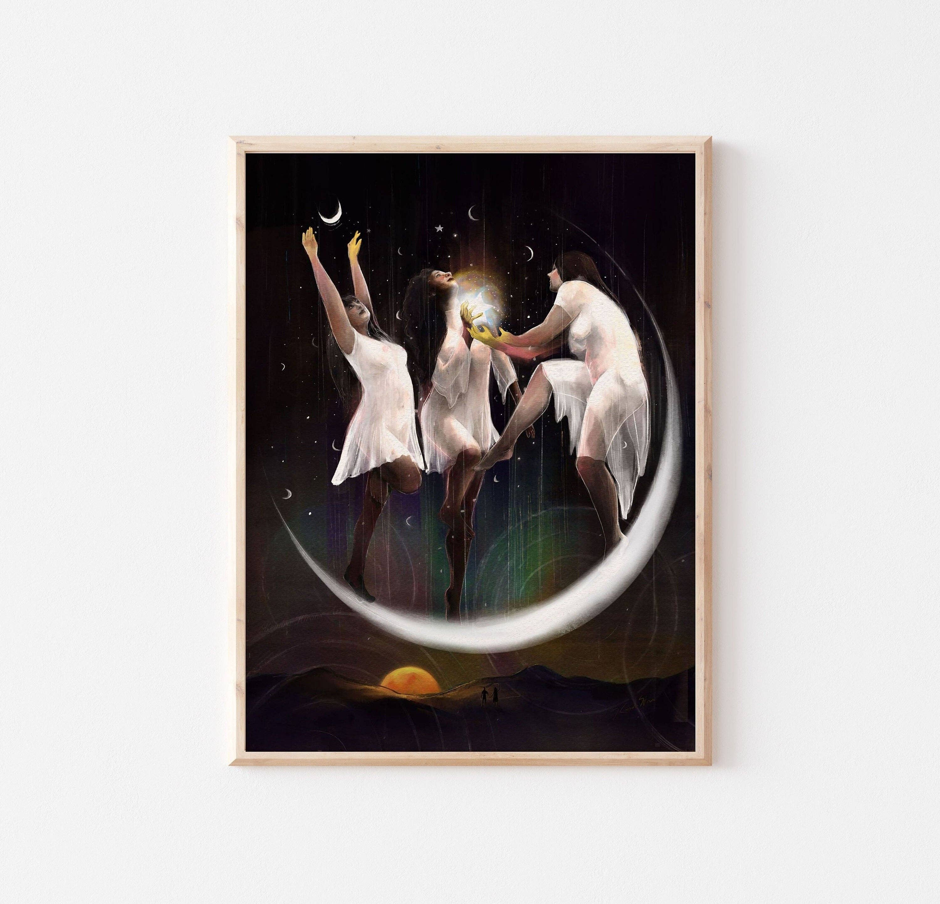 Kendra Hirons Art - Wholesale Art Print - Moon Dancing5