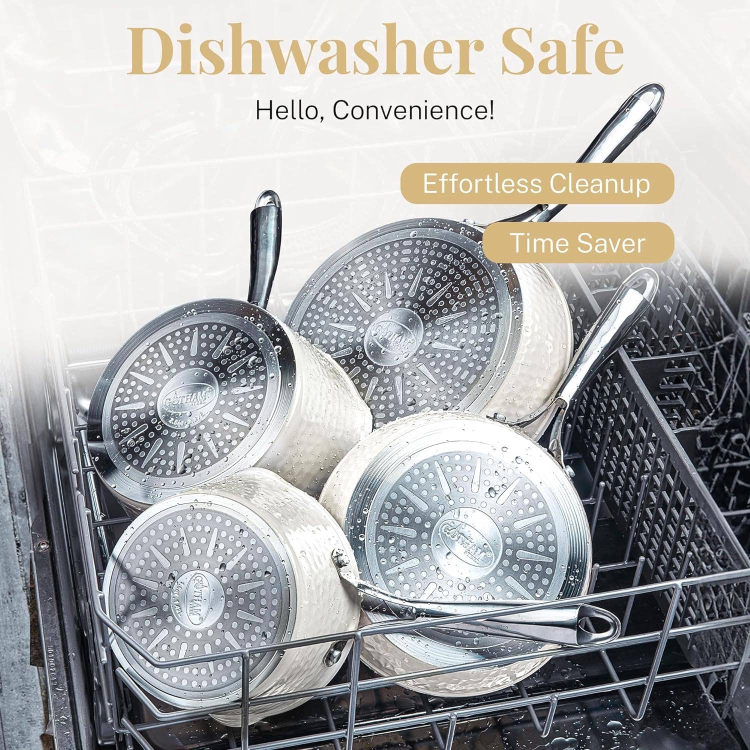 Gotham Steel/Granitestone - Vente Poêles - Poêle à crème martelée Gotham Steel de 12 po5