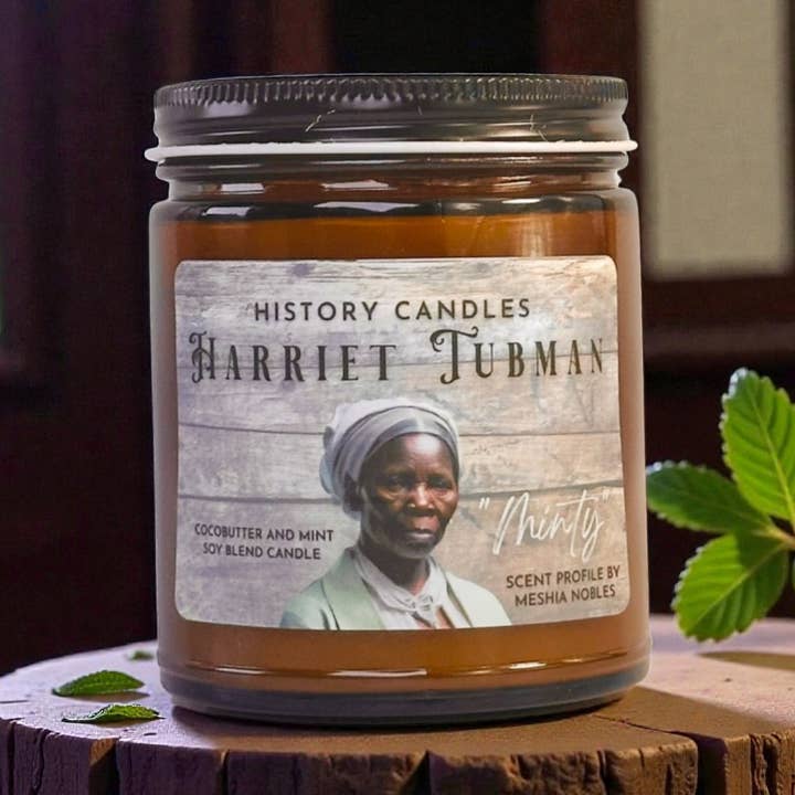HARRIET TUBMAN Candle | Black History Gift Shop Memorabilia for wholesale by History Candles