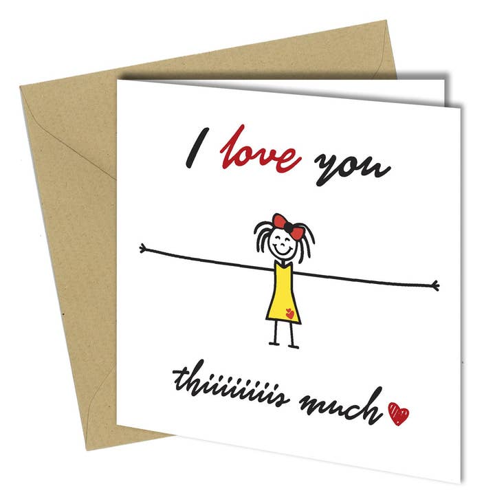 #465 I Love You for wholesale by Close to the Bone Greeting Cards and Gifts