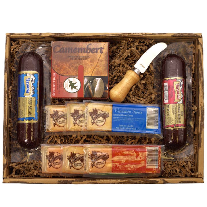 Deluxe Meat & Cheese Gift Box – Premium Selection for wholesale by Gift Basket Village LLC
