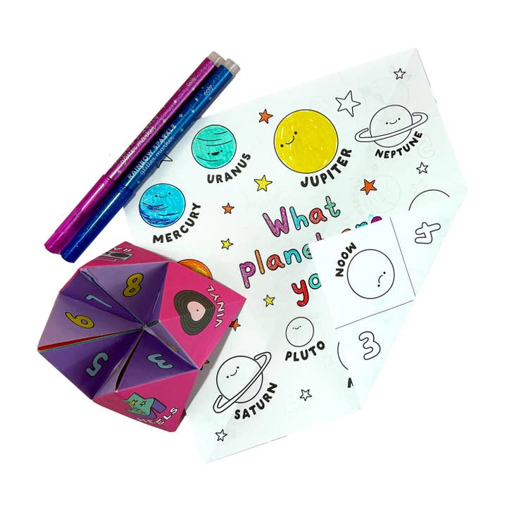 OOLY - Wholesale DIY Craft Kit - Kids - D.I.Y. Fortune Tellers Activity Kit - Set of 24 Designs