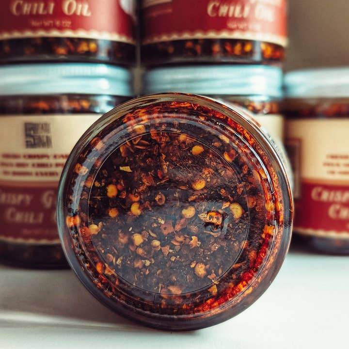 Seattle and Saigon - Wholesale Hot Sauce - CRISPY GARLIC CHILI OIL, Do-everything Viet sauce,Made in WA2