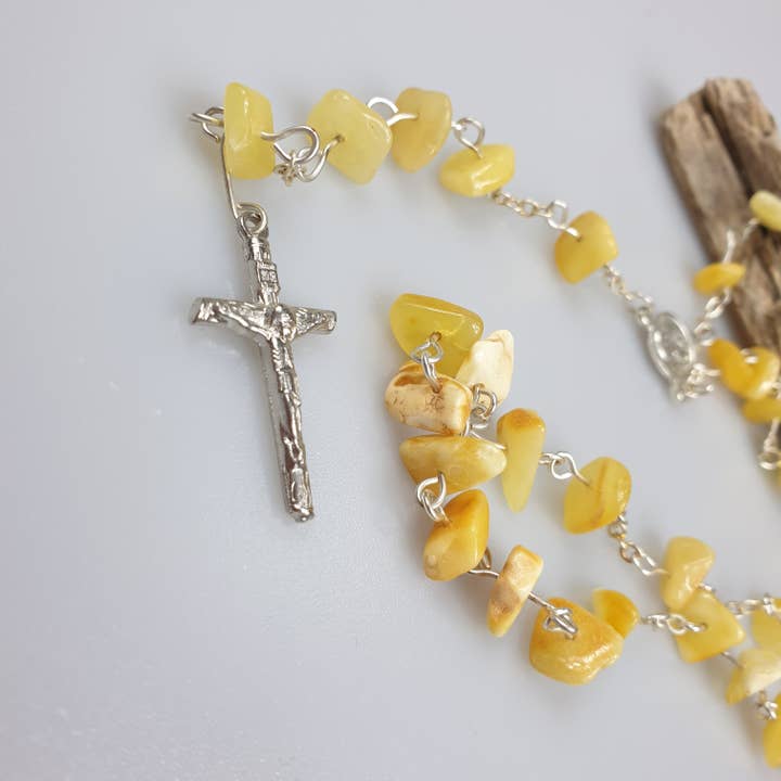 AmberLithuania - Wholesale Prayer Beads Necklace - Amber Rosary, Prayer Items, Gemstone rosaries. Christenning