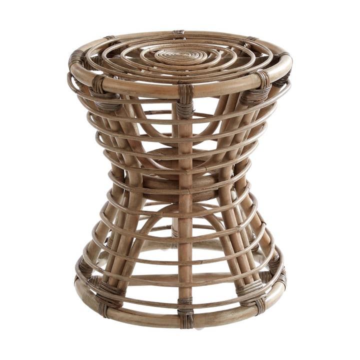 Interiors by Premier – wholesale Stool – Maka Grey Rattan Stool