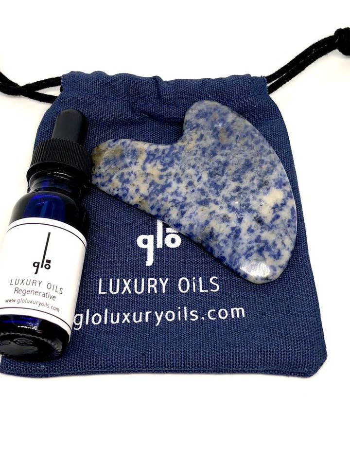 Gua Sha Gift Set for wholesale by glo luxury oils