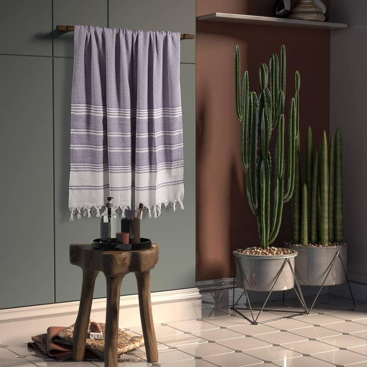 westmarkusa corp - Vente Serviette de plage - Serviettes de plage turques surdimensionnées, extra larges lilas, anti-sable, séchage rapide, 104 x 173 cm, pour hommes et femmes, lot de 119