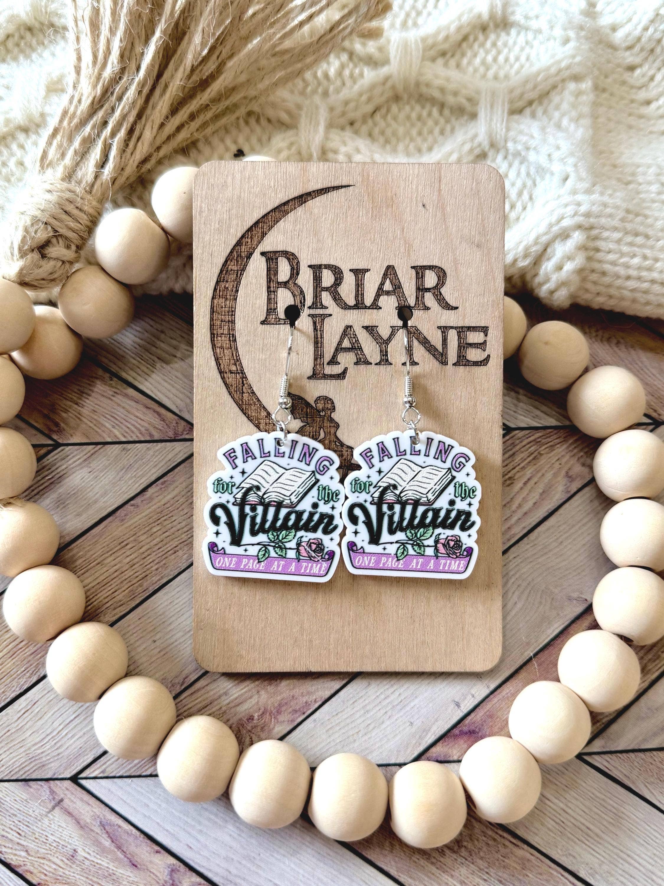 Briar layne - Wholesale Dangle Earrings - Dark Romance Fantasy Villain Book Earrings4