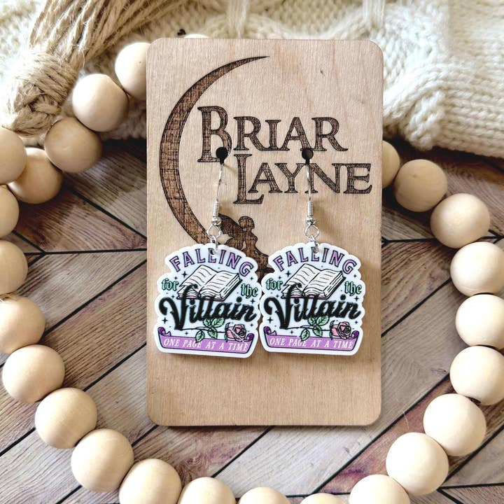 Briar layne - Wholesale Dangle Earrings - Dark Romance Fantasy Villain Book Earrings4