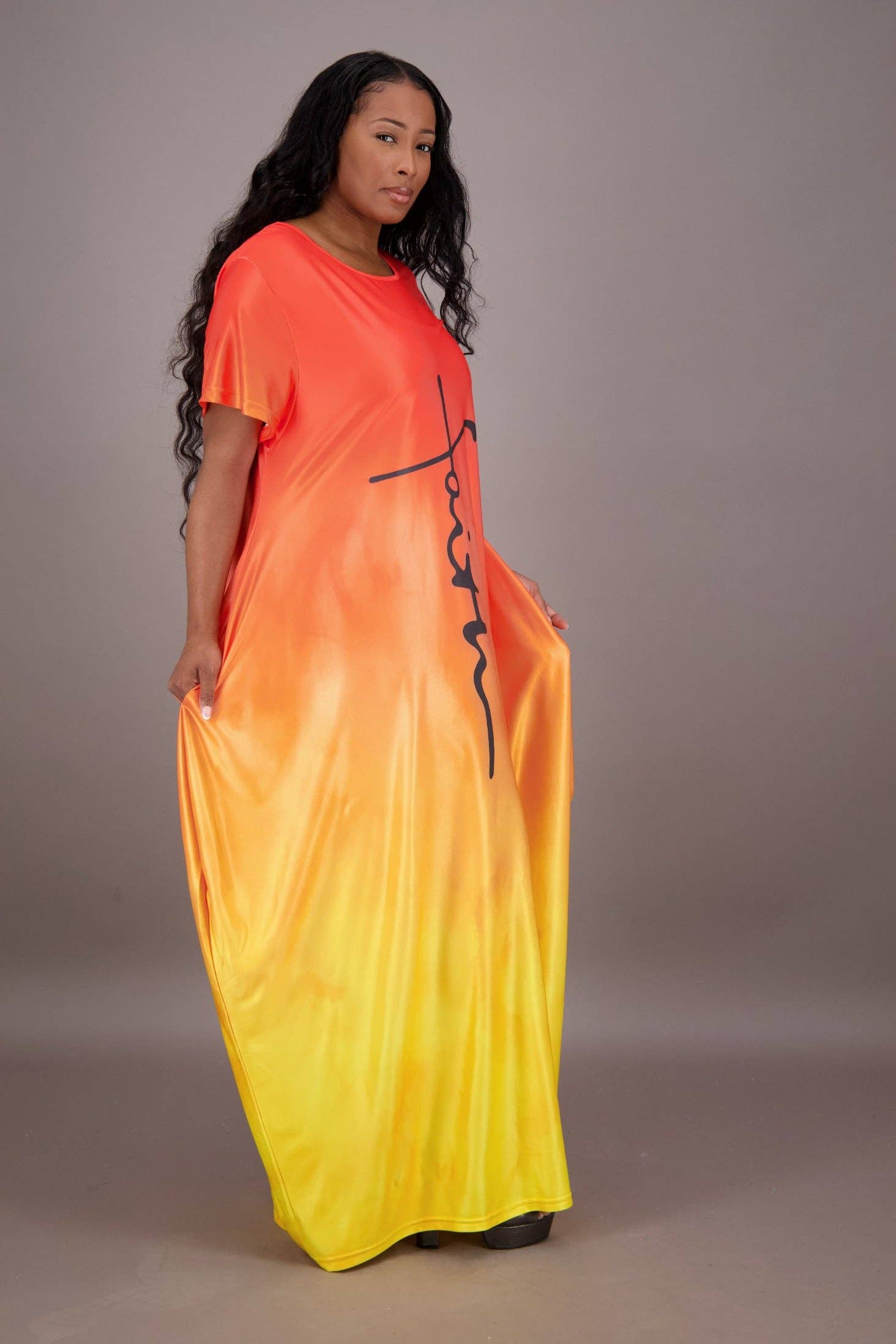 Advance Apparels - Wholesale Dress - Women's - Gradient Dye Faith Dress5