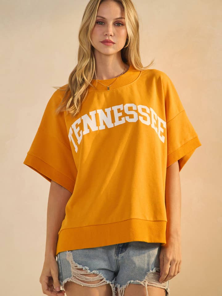 Boxy Short-sleeve Sweatshirt for wholesale by Oddi