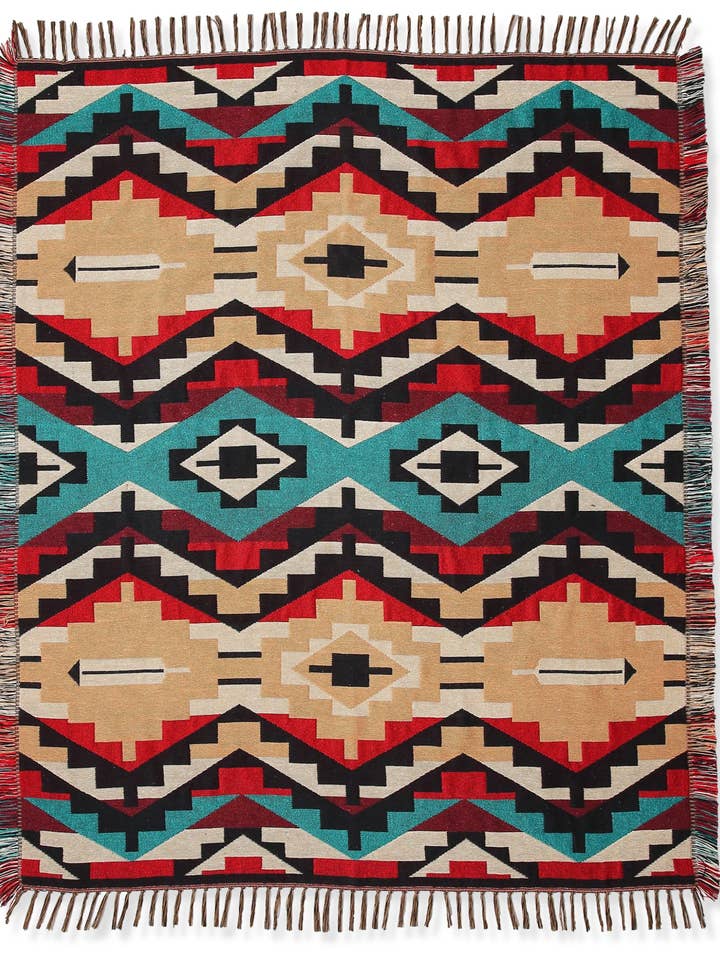 Cotton Accent Throw #12B for wholesale by El Paso Saddleblanket