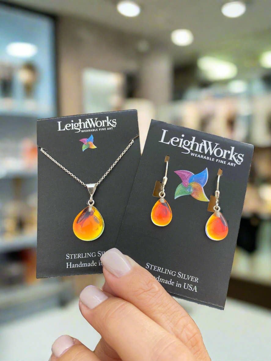 LeightWorks - Aurora Crystal Jewelry - Wholesale Pendant/Charm Necklace - X-Small Drop Pendant12