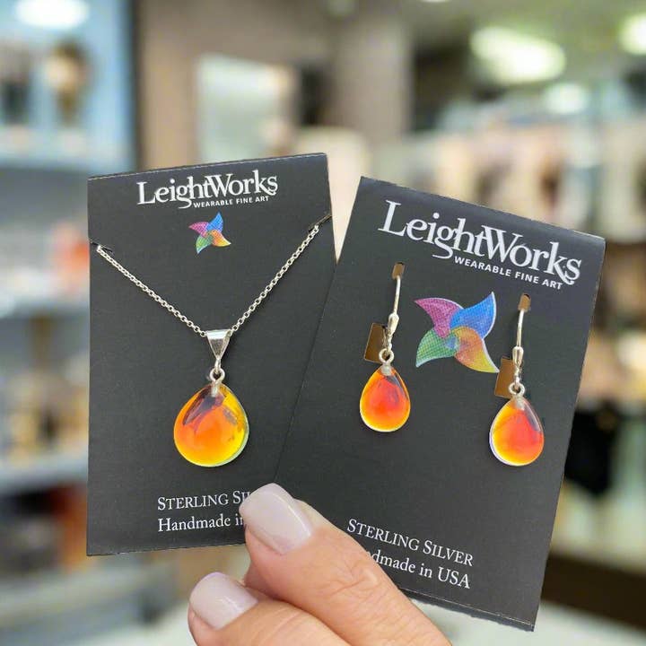 LeightWorks - Aurora Crystal Jewelry - Wholesale Pendant/Charm Necklace - X-Small Drop Pendant12