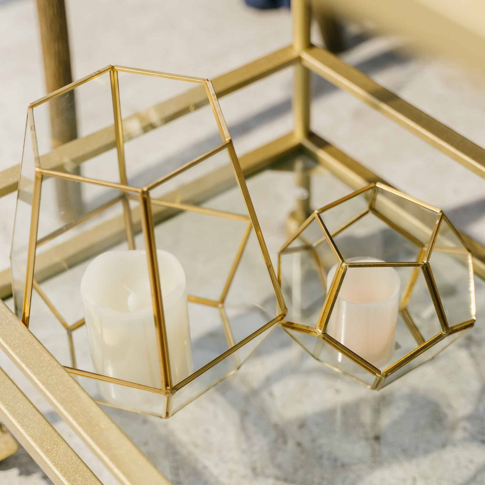 Portofino International Trading, USA - Wholesale Terrarium - Tall Hexagon Terrarium - 7.5" x 6.5"6