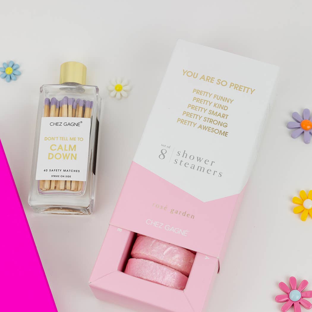 Chez Gagné - Wholesale Matches - Don't Tell Me To Calm Down - Glass Bottle Safety Matches - Lavender2