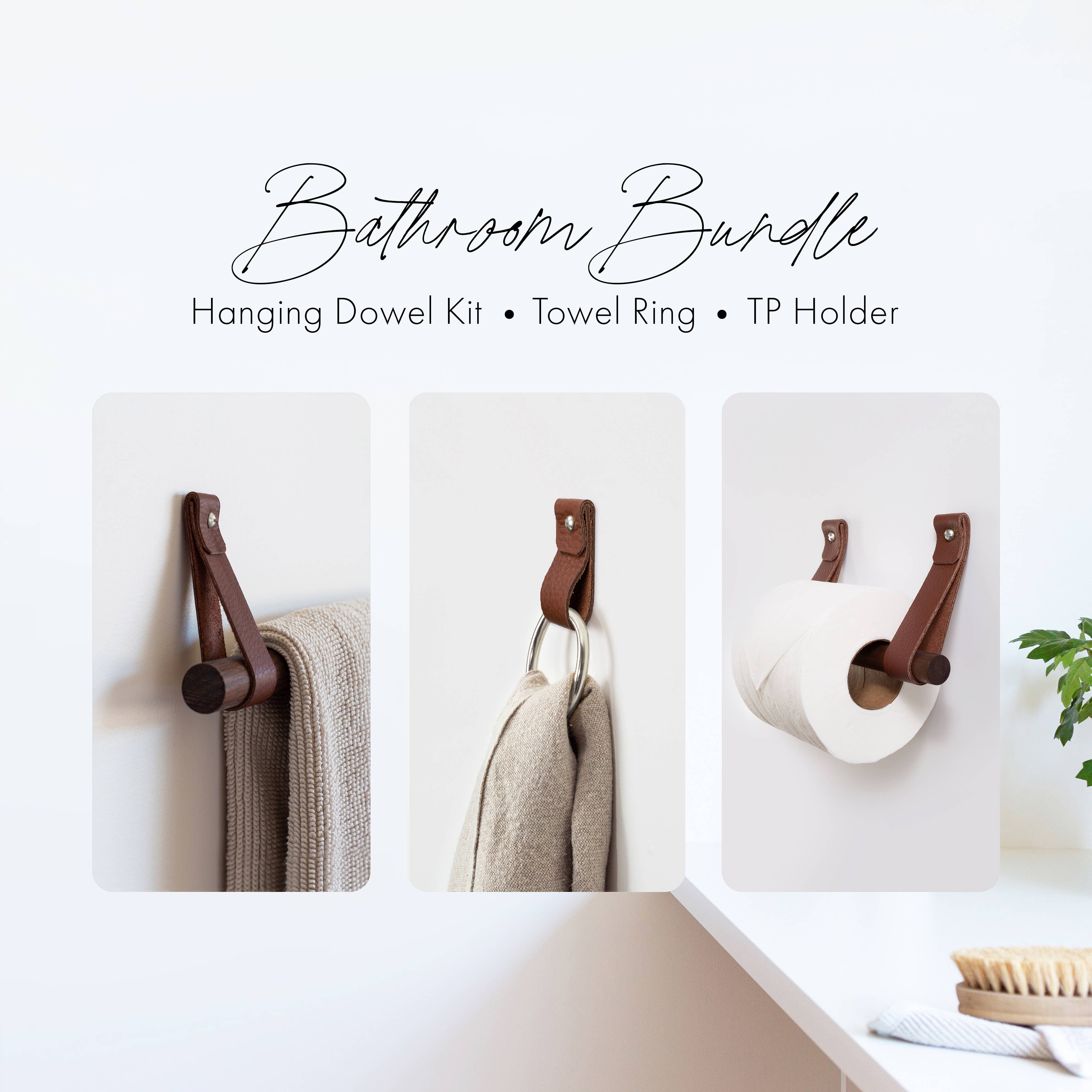 Keyaiira - Wholesale Towel Holder/Hanger - Bathroom Fixture Bundle - Steel Finish - [Round End Style]0