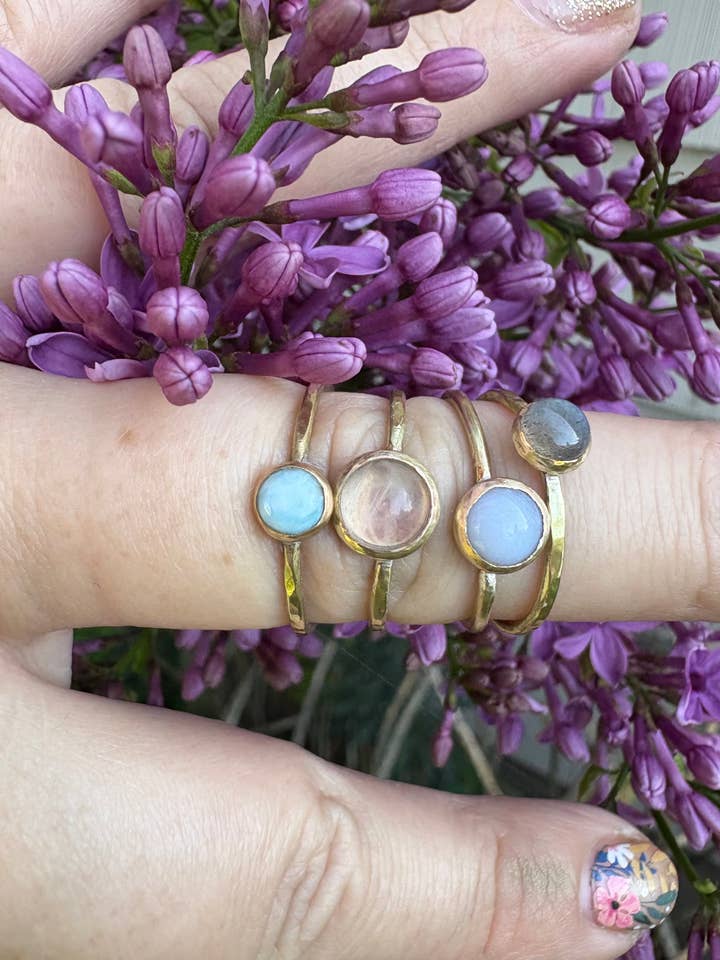 Gemstone Stacking Rings for wholesale by Jewelry by Brynn