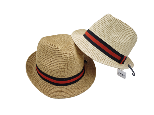 Samba de roda - Vendita all'ingrosso Cappello di paglia - Unisex - Set da 4 cappelli Panama con nastro rosso0