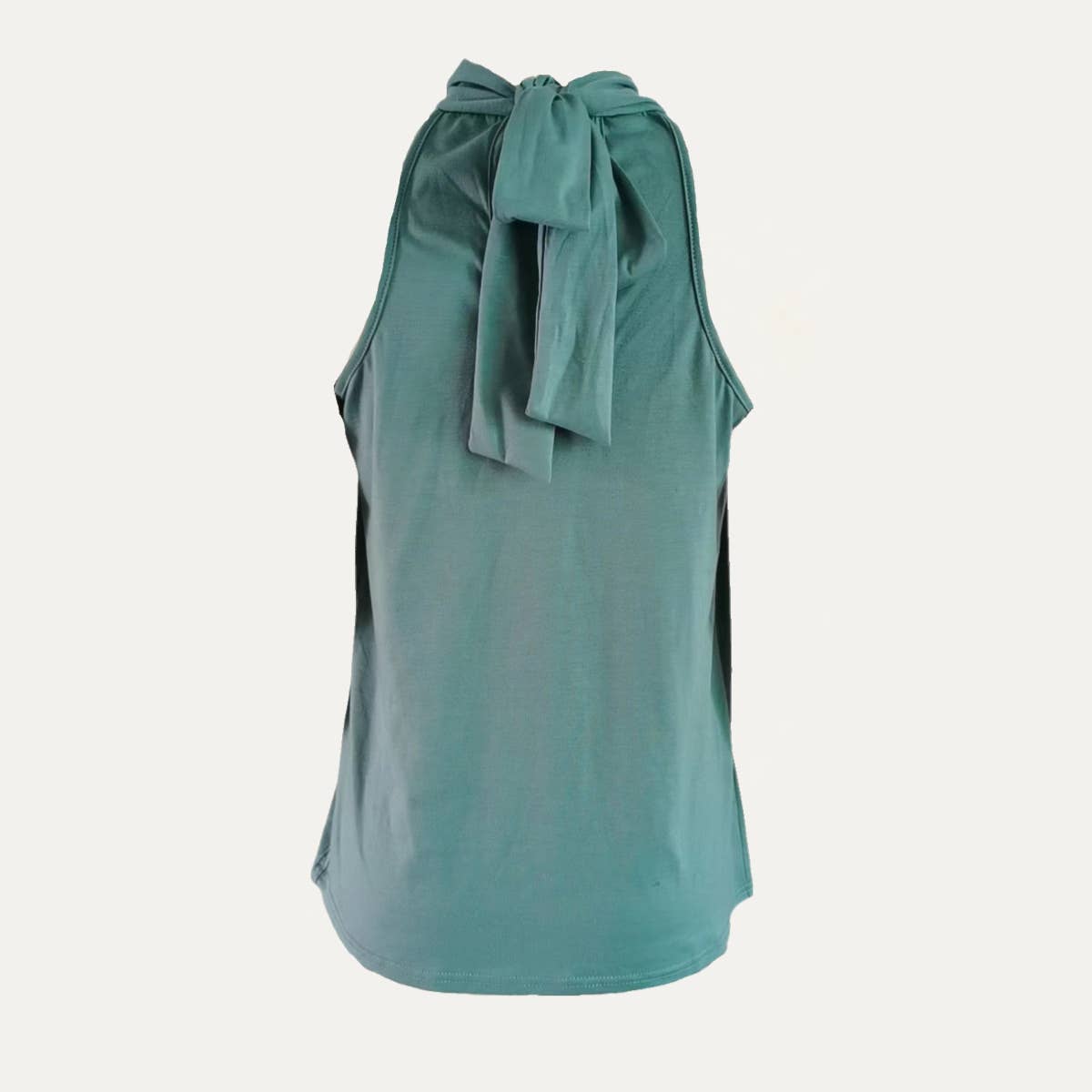 The Moment Collection – Blusa - Mulher por atacado – Trendy cor sólida sem mangas de tie-back Halter Top7