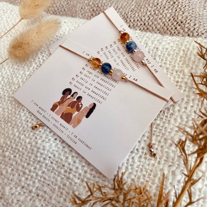 Typisch Shanna - Venta al por mayor Pulsera de cuentas - Pulsera de afirmación con piedras preciosas – Soy perfecta1