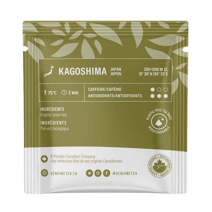 Einzeln verpackt — Bio-Sencha — 100 Teebeutel für den Großhandel von Genuine Tea