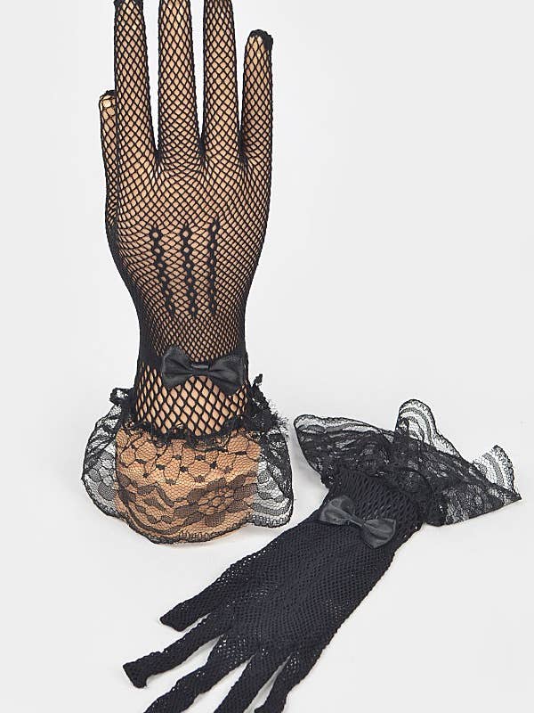 Fishnet Ribbon Gloves TT8571 for wholesale by anbfashion