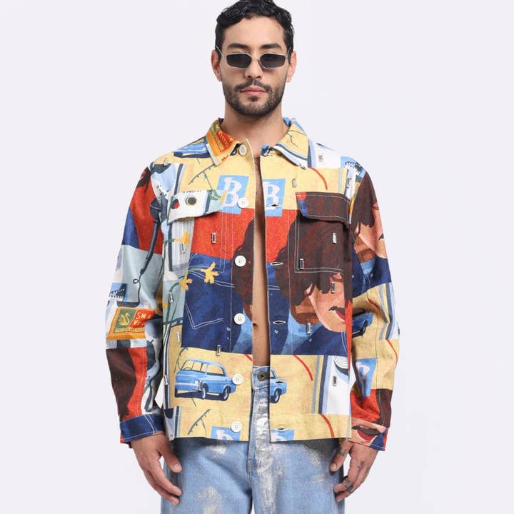 Radio Raven Shacket for wholesale by SHAM