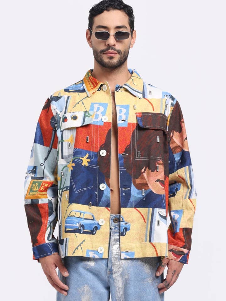 Radio Raven Shacket for wholesale by SHAM