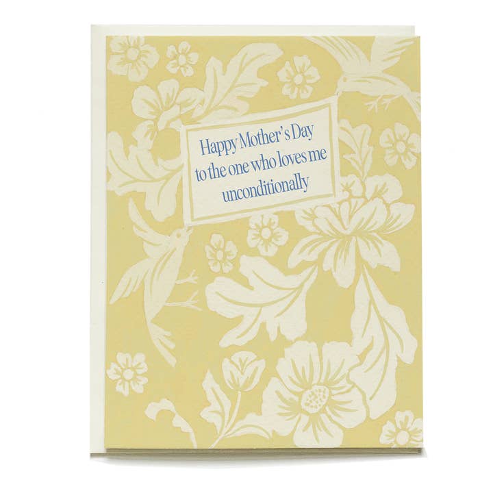 Biglietto di Auguri per la Festa della Mamma con Uccelli Damascati per la vendita all'ingrosso da parte di Pen + Pillar