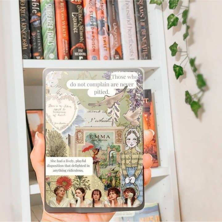 Collage inspiré de l'orgueil et des préjugés, insert pour Kindle Paperwhite pour la vente par Awfullynerdy.co