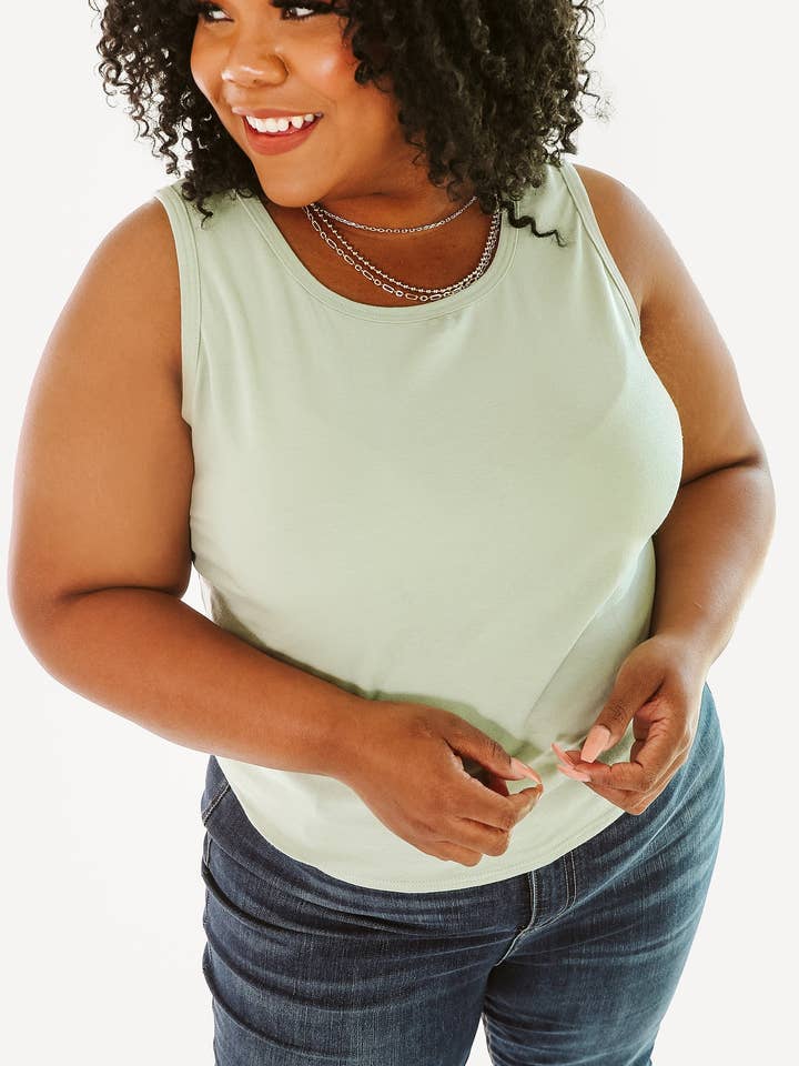 Sugar Plum | Sage Camisole L-6X for wholesale by Glitzy Girlz