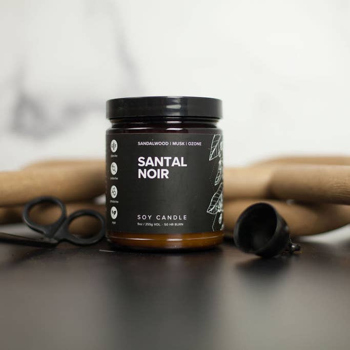 Broken Top Brands - Wholesale Jar/Filled Candle - Santal Noir 9oz Soy Candle1